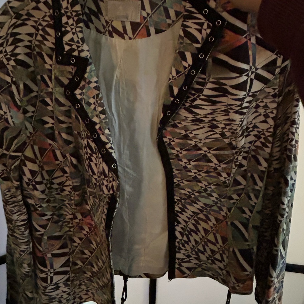 Alberto Makali Multicolor Geometric Blazer
